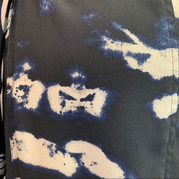 Maison Cinqcent Black navy white wrap dress Sz S - Picture 3 of 6